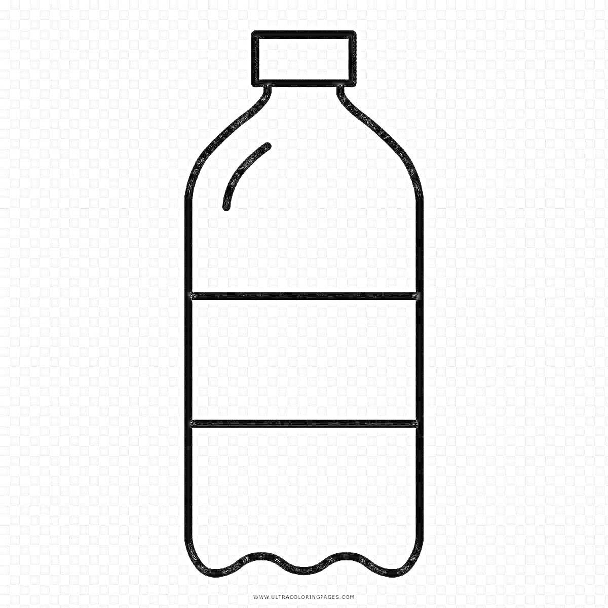 На раскраске изображено: Бутылка, Пластиковая бутылка, Этикетка, Напиток, Без цвета, Для детей, Бабл Квас