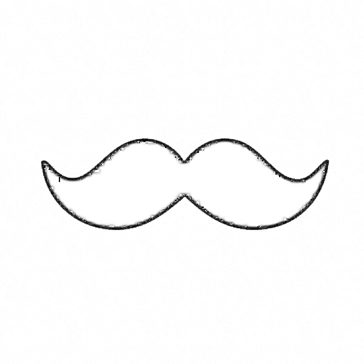 На раскраске изображено: Усы