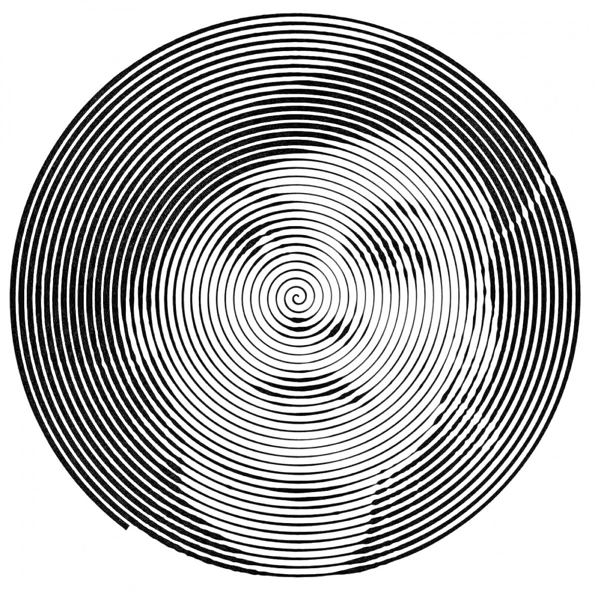На раскраске изображено: Спираль, Человек, Арт, Оптическая иллюзия