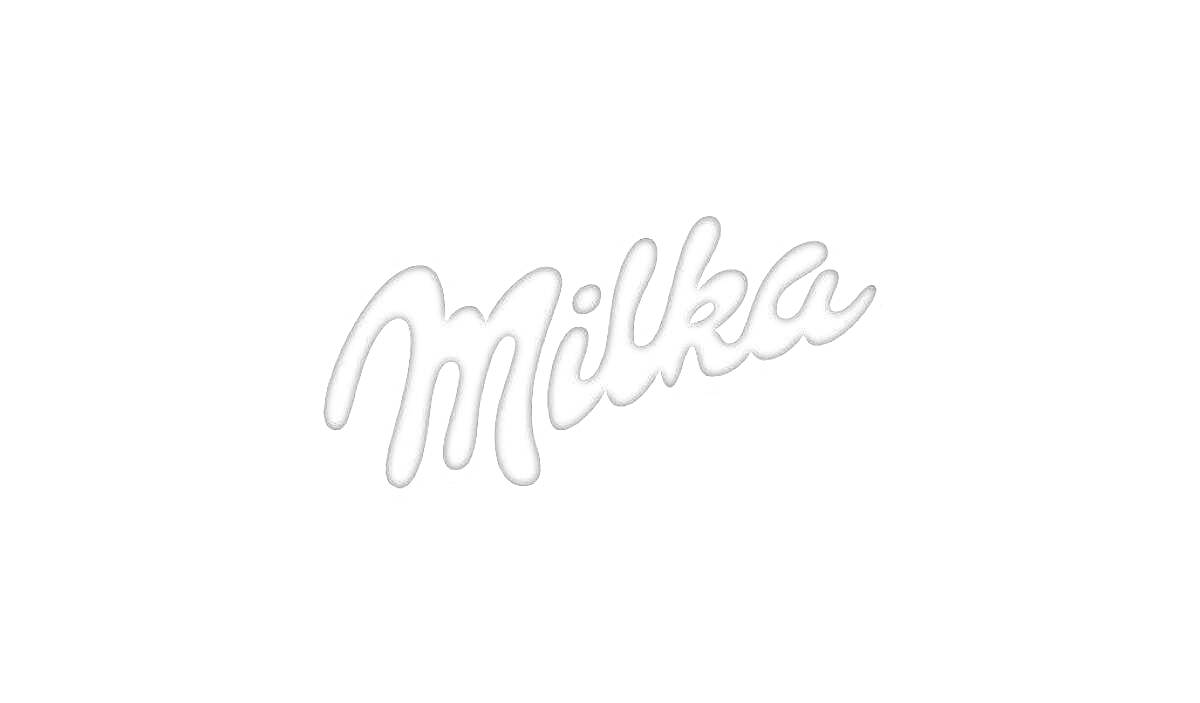 Раскраска Логотип бренда Milka