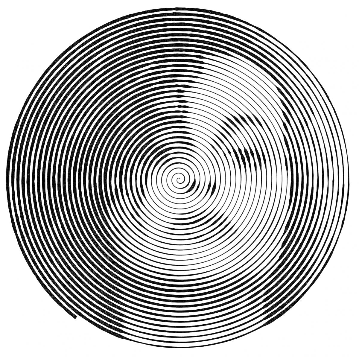 На раскраске изображено: Спираль, Лицо, Оптическая иллюзия, Графика