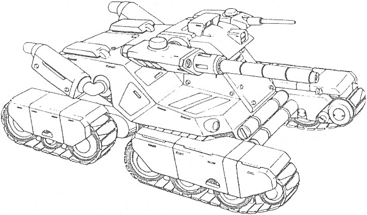 Танковый Левиафан с мощным орудием и тяжелой броней на гусеничном ходу