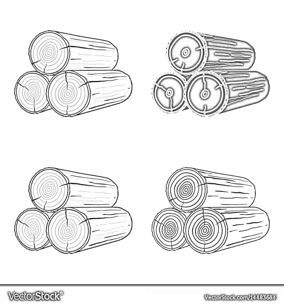 На раскраске изображено: Бревно, Древесина, Иллюстрация, Графика
