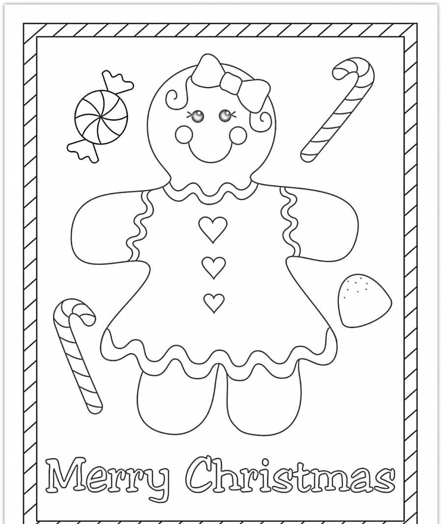 Раскраски Merry Christmas: 99 раскрасок - скачать или распечатать бесплатно