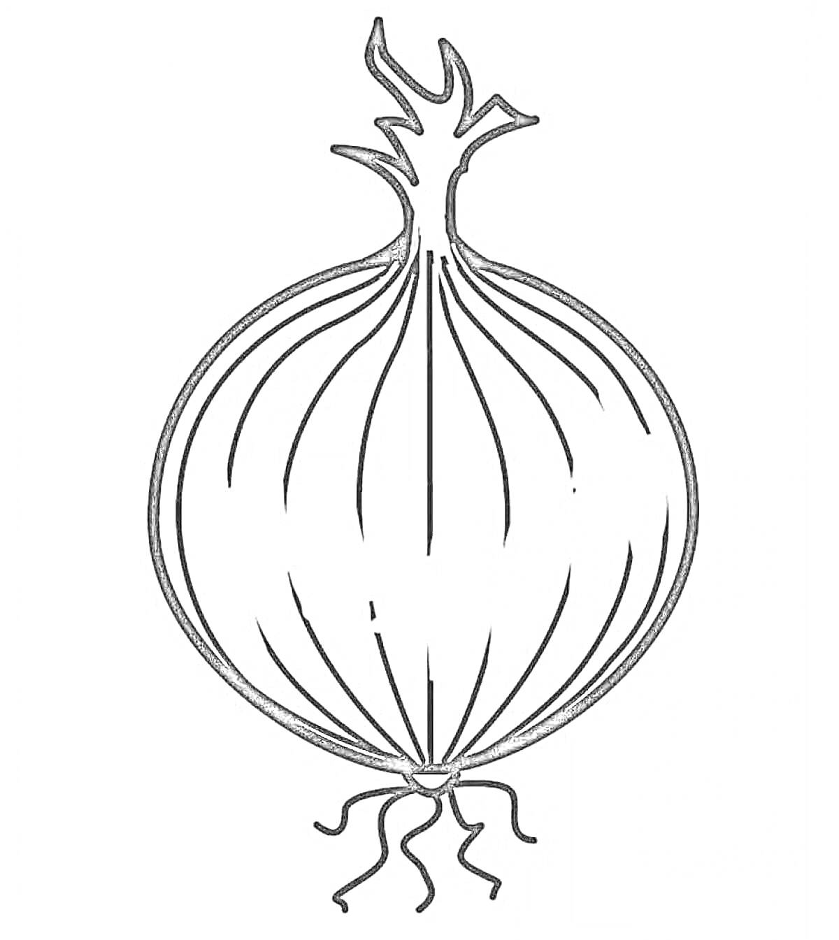 На раскраске изображено: Лук, Для малышей