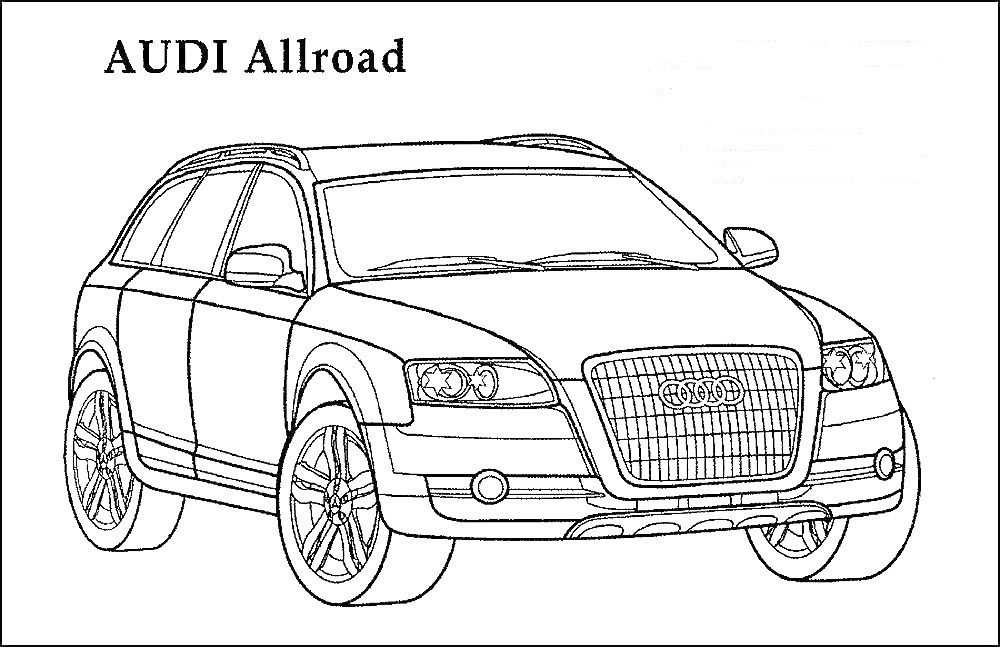 Раскраска Audi Allroad SUV