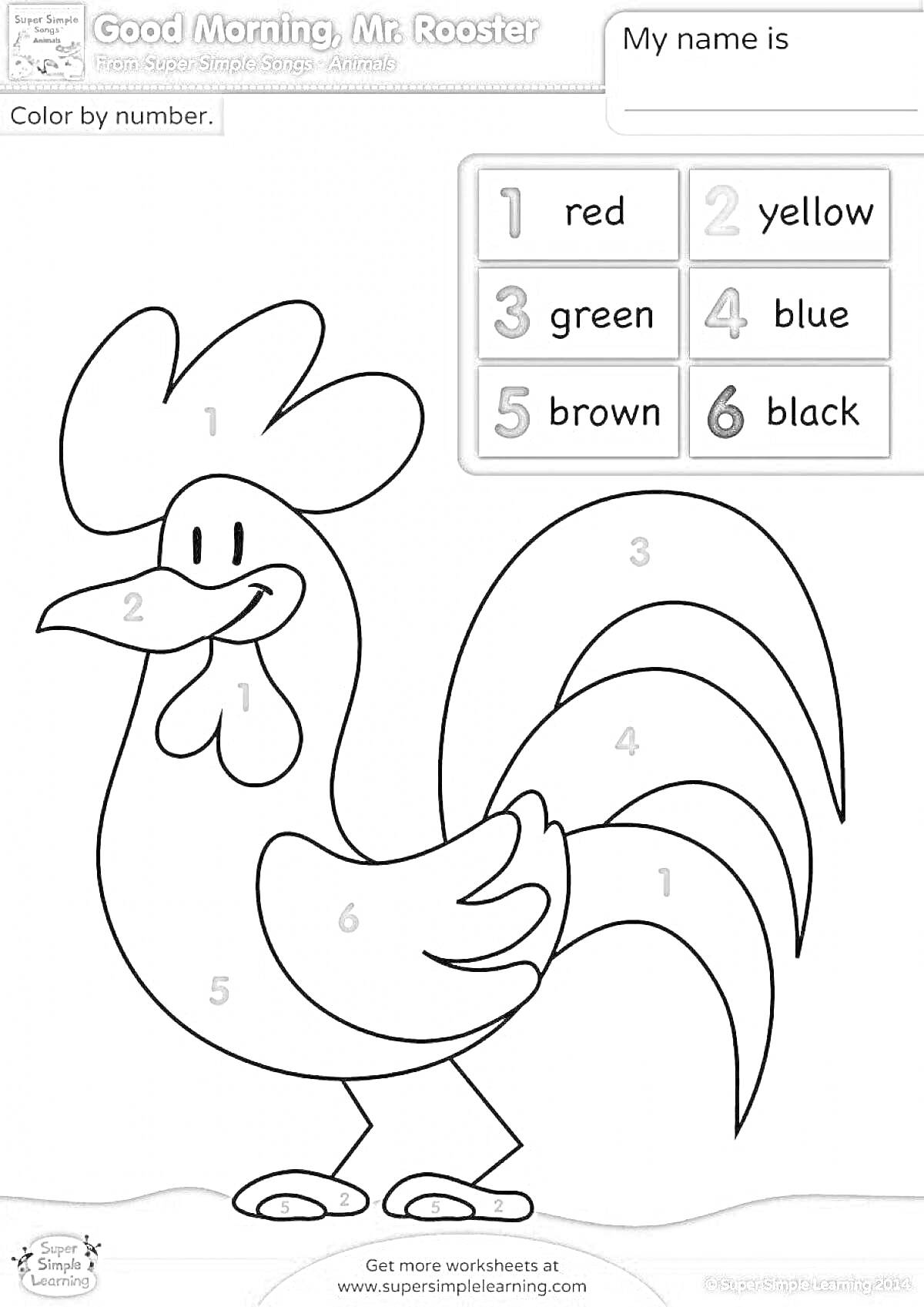 На раскраске изображено: Петух, По номерам, Творчество, Обучающие материалы, Нумерация, Развлечения, Развивающие игры
