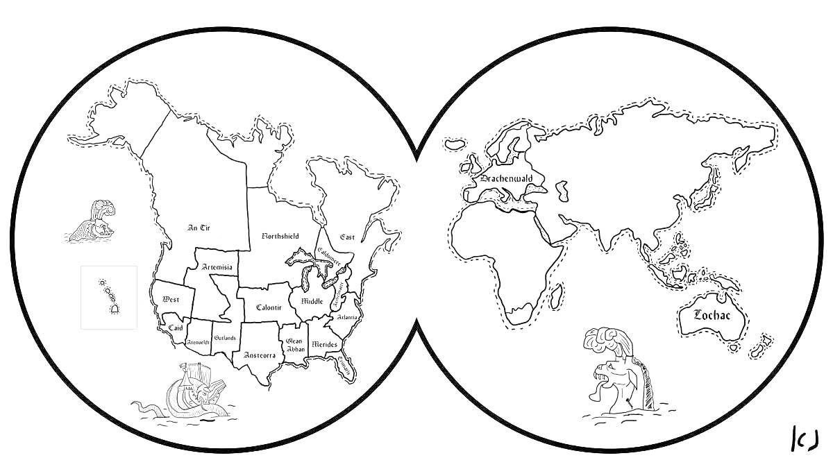 На раскраске изображено: Карта мира, Для детей, Северная Америка, Европа, Африка, Азия, Государства, Регионы, Корабль