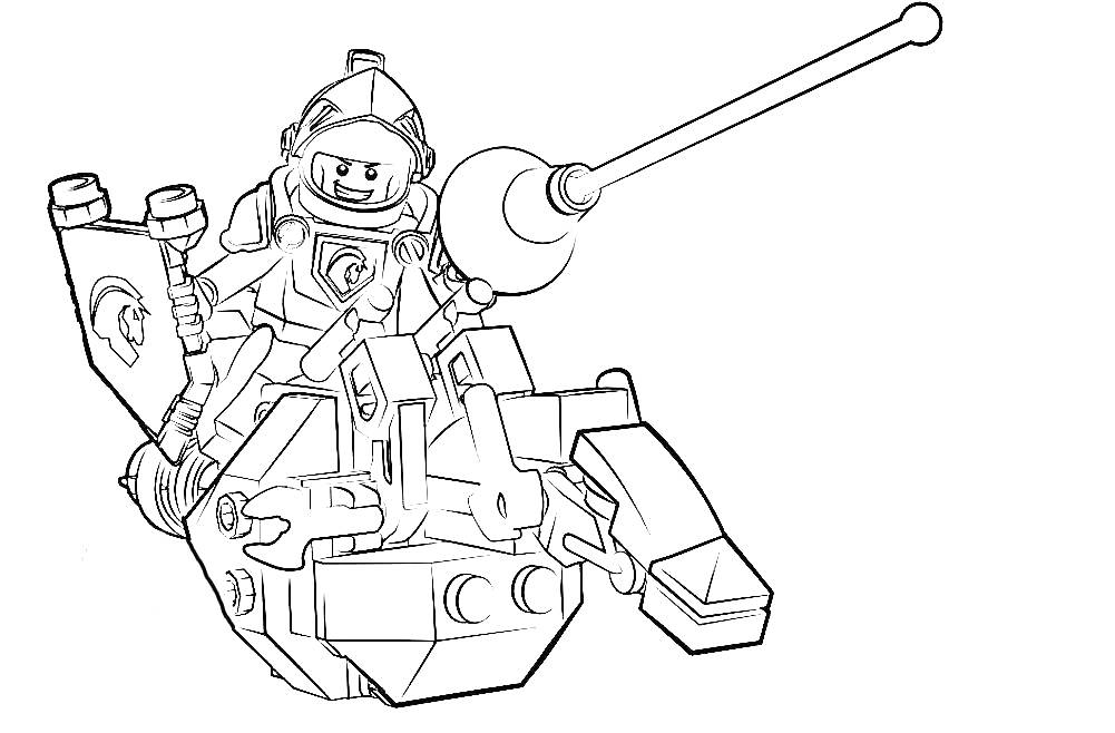 Лего Нексо Найтс - Рыцарь в боевой машине с копьем