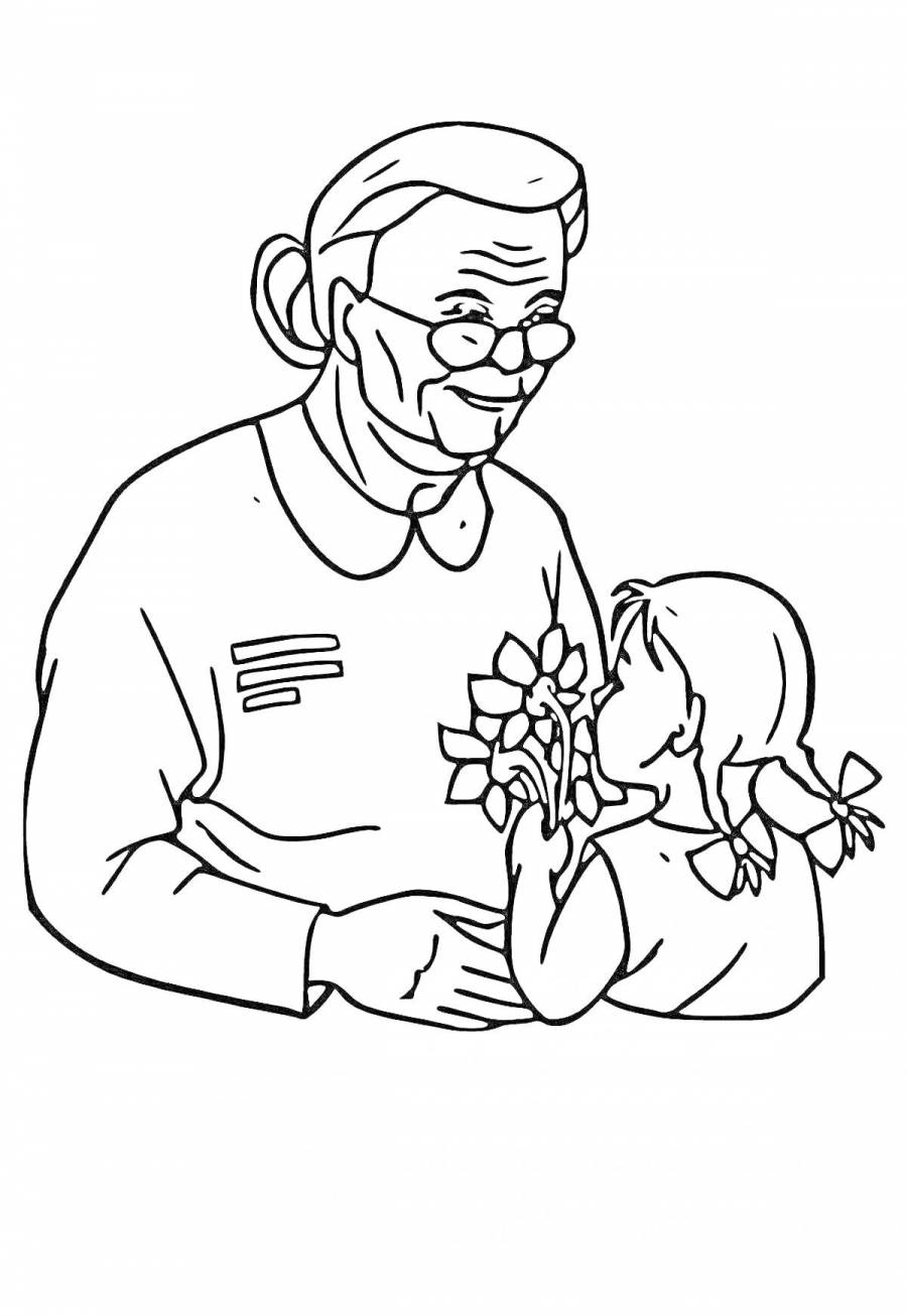 Рисунок на день пожилого человека