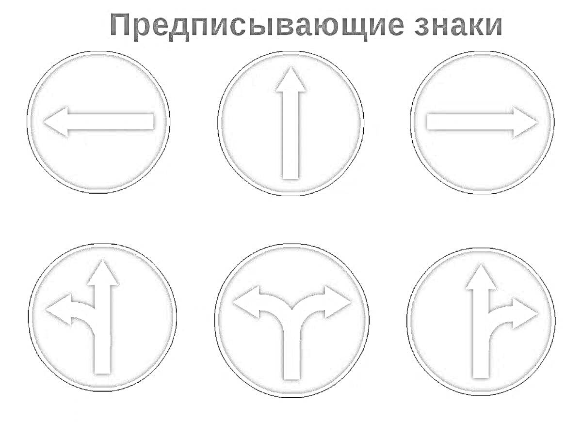 На раскраске изображено: Дорожные знаки, Направо