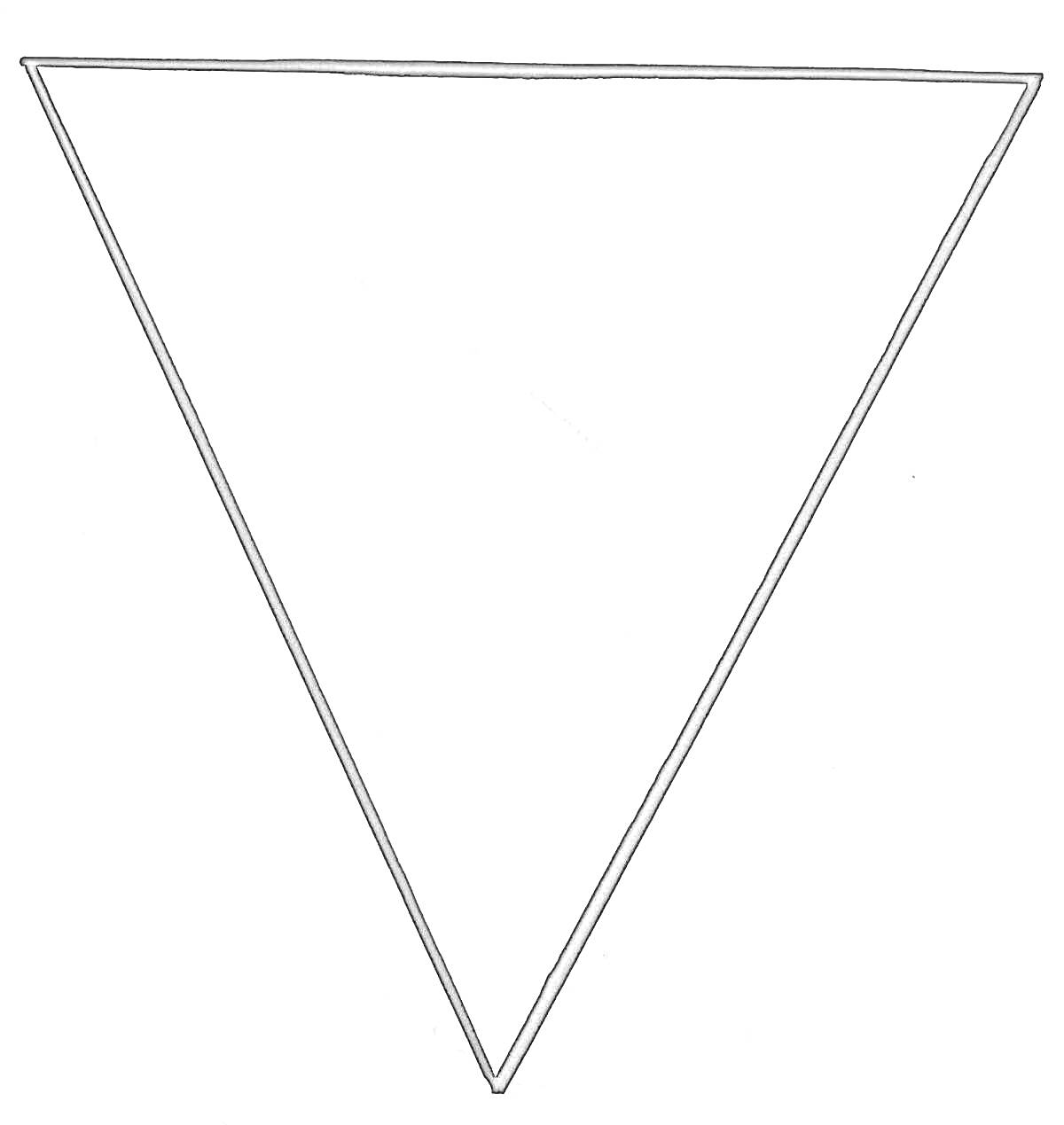 Раскраска Треугольный флажок на ниточке для детей
