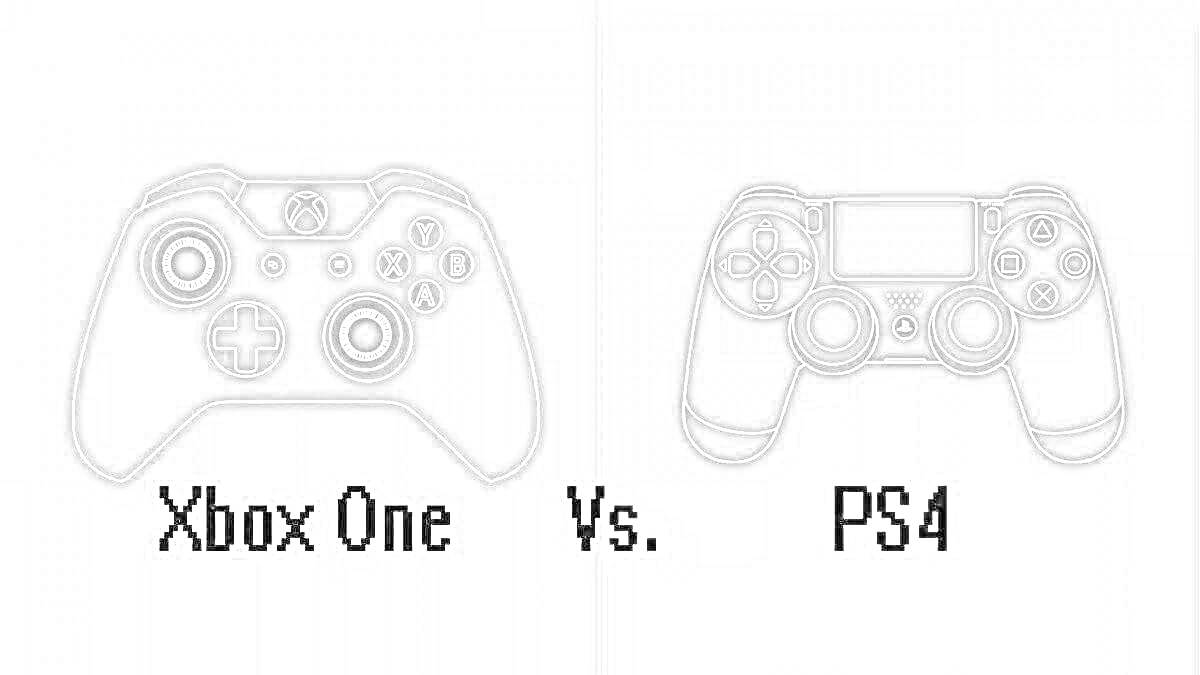 Xbox One vs. PS4 - Контроллеры игровых приставок для Xbox One и PlayStation 4