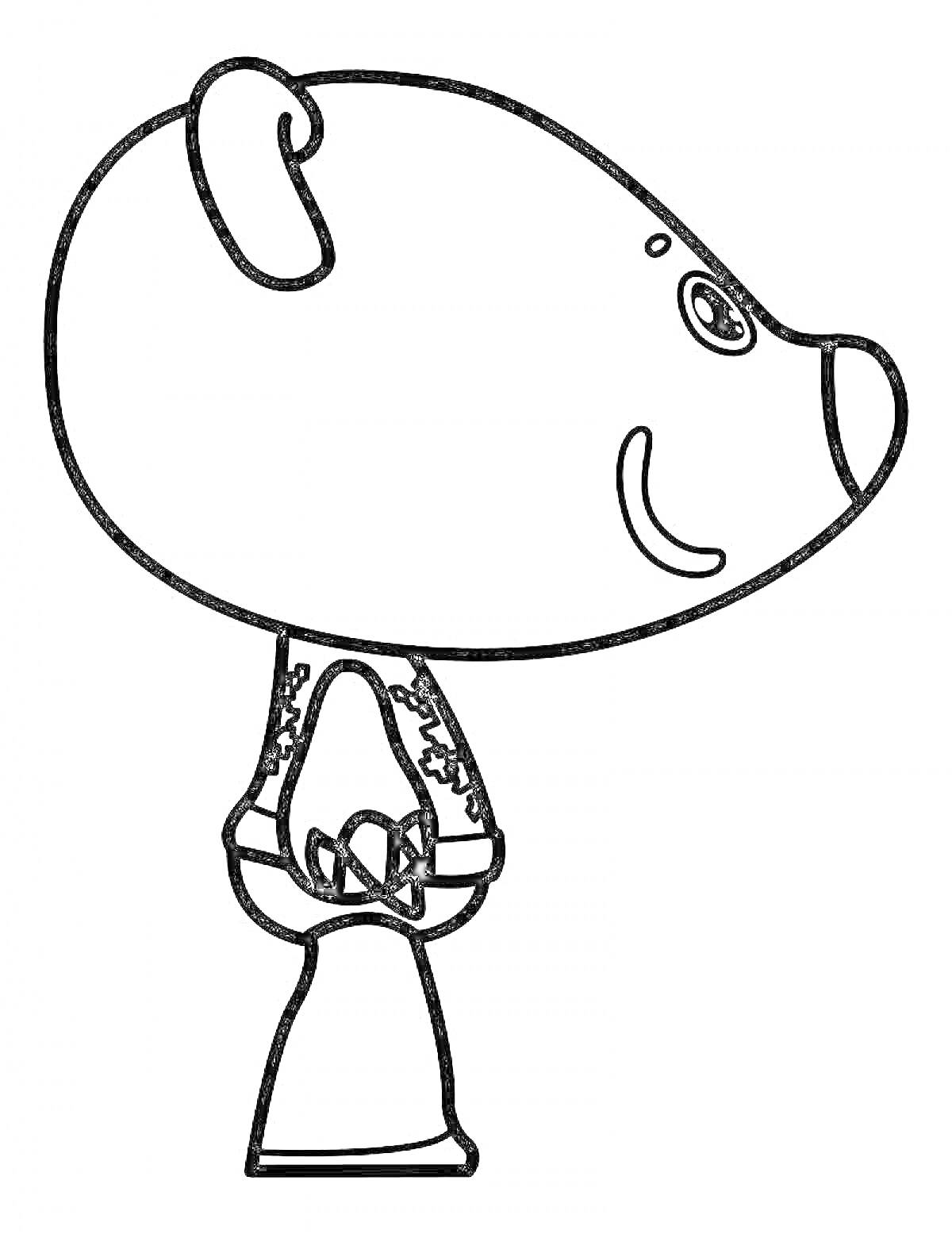 На раскраске изображено: Мимимишки, Детский персонаж