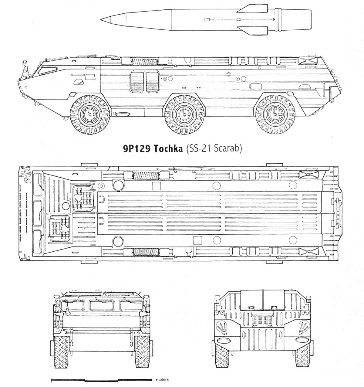 Ракетный комплекс 9P129 Tochka (SS-21 Scarab)