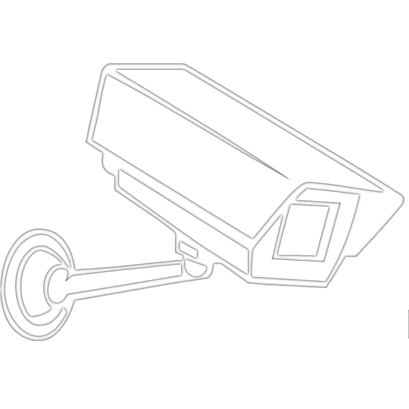 Раскраска Нарисованная видеокамера на креплении