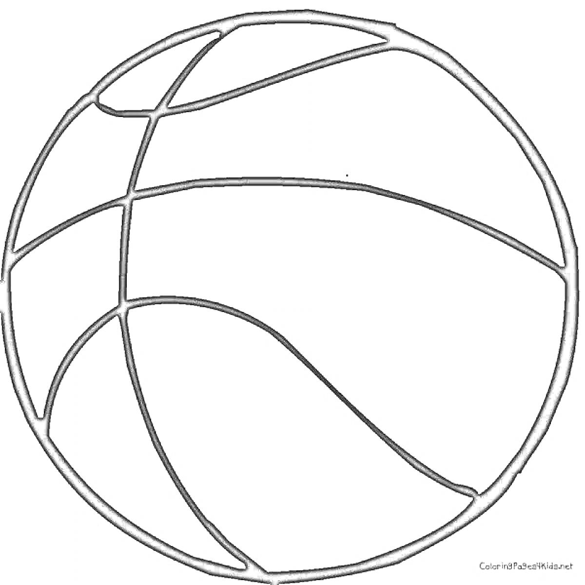 На раскраске изображено: Баскетбол, Линии, Спорт, Игра, Круги, Мячи