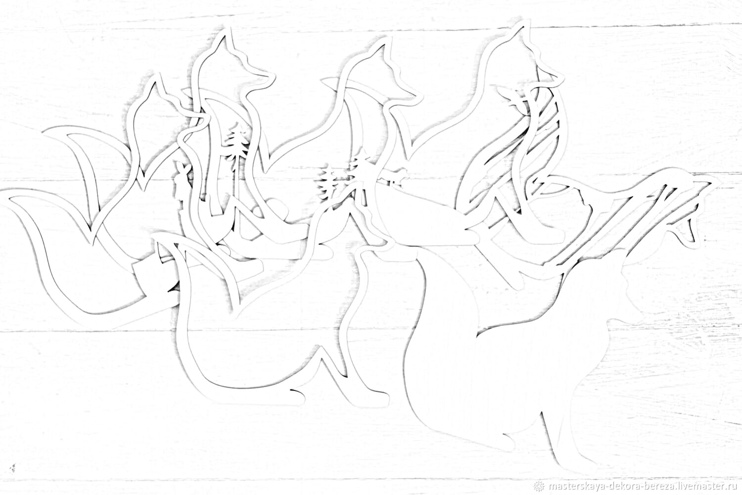 На раскраске изображено: Лиса, Рукоделие