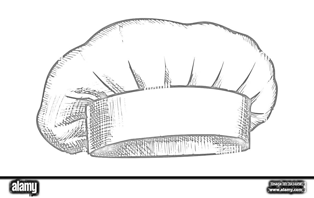 На раскраске изображено: Кулинария, Шеф-повар, Кухня, Графика, Штриховка, Поварской колпак