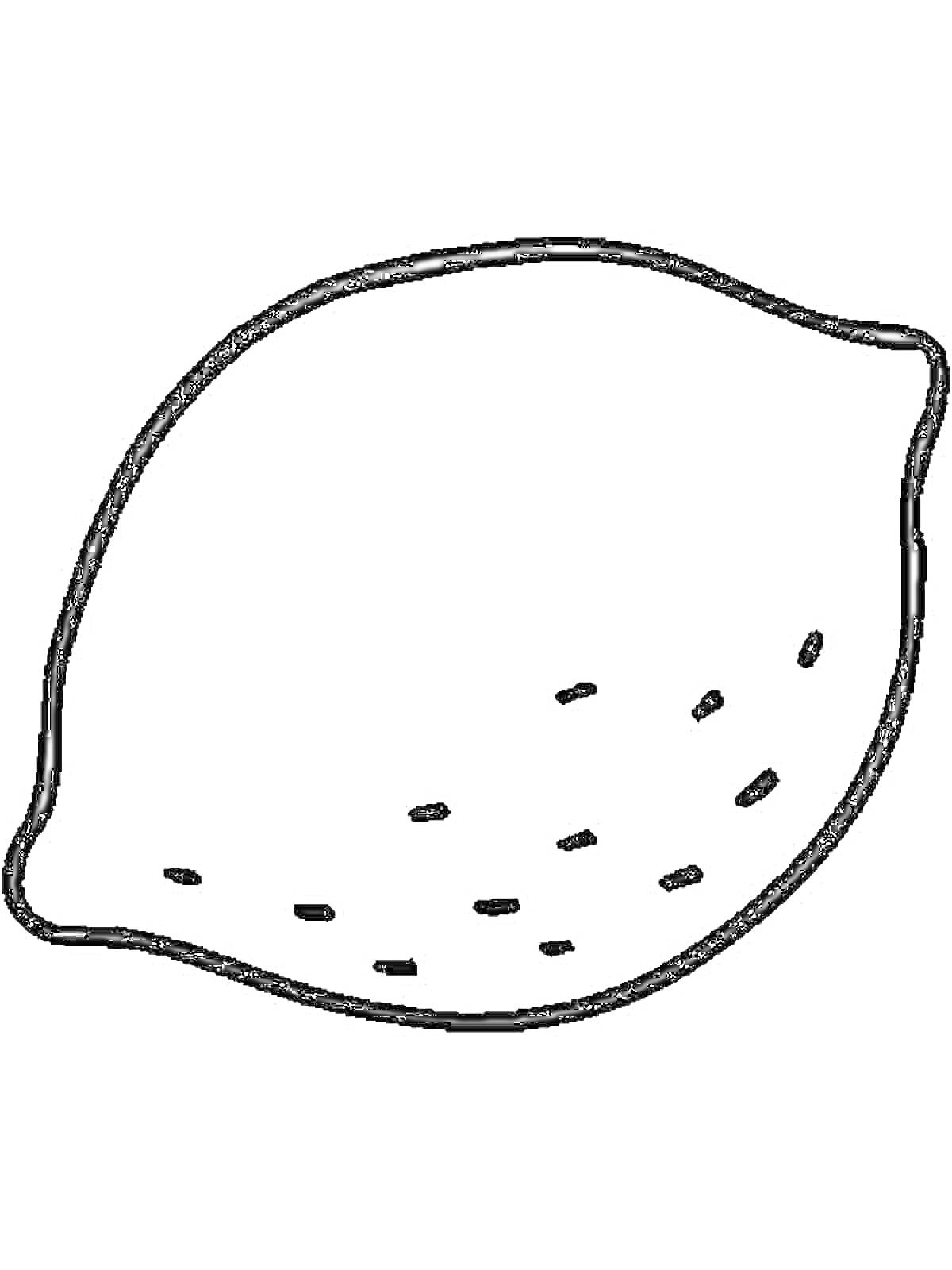 На раскраске изображено: Лимон