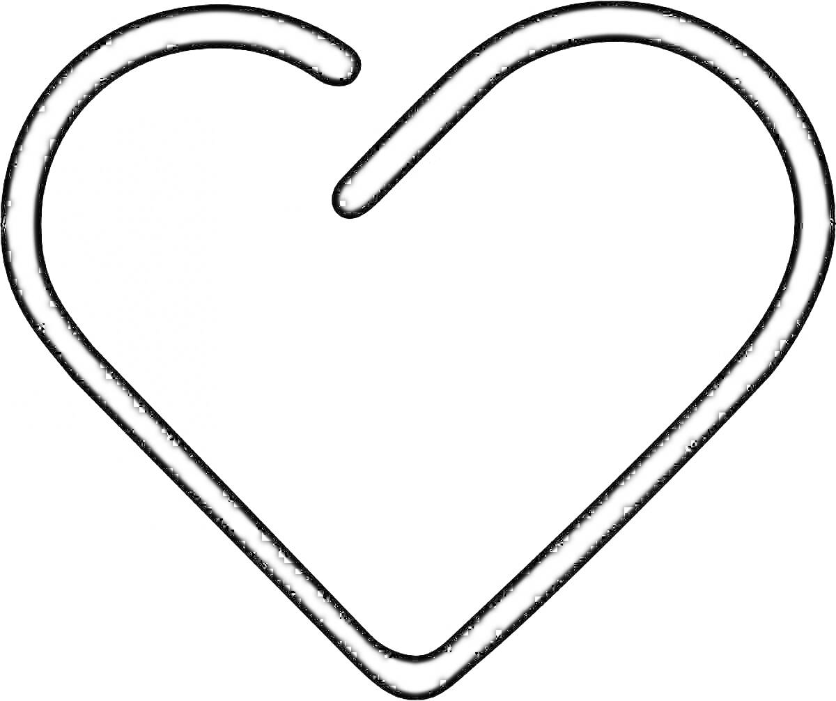 Контурное изображение сердца