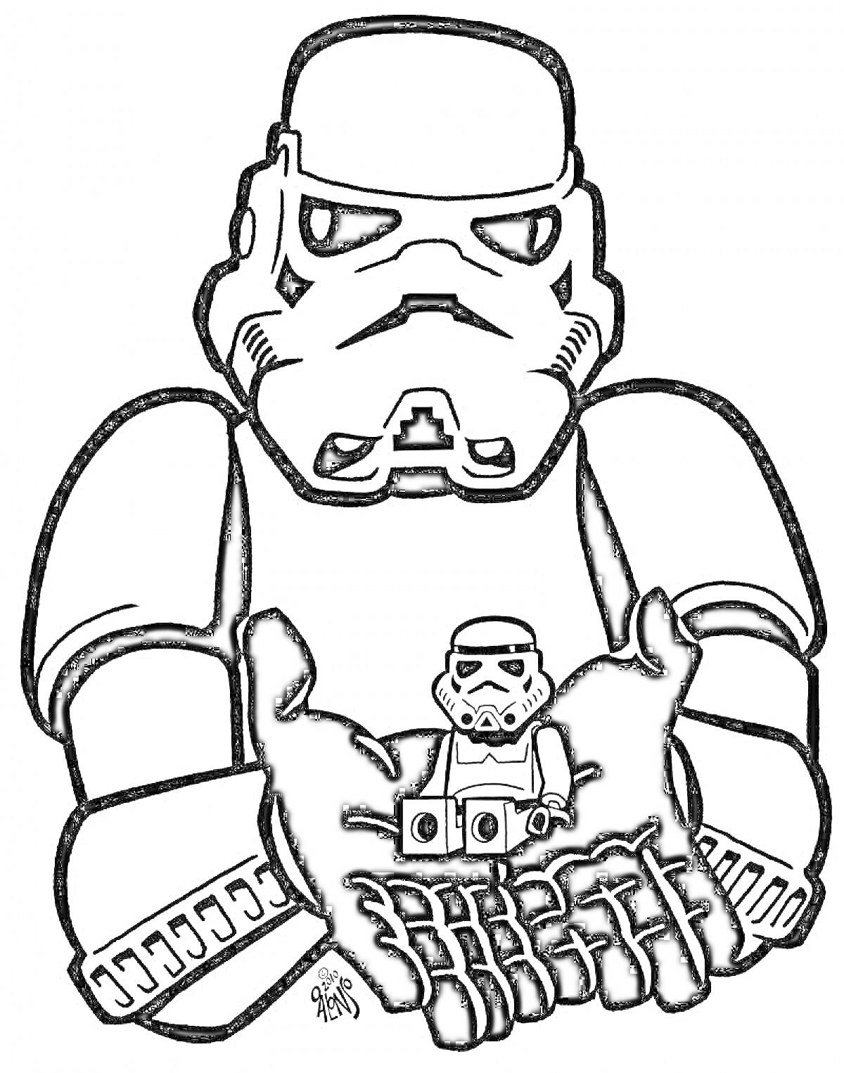 На раскраске изображено: 