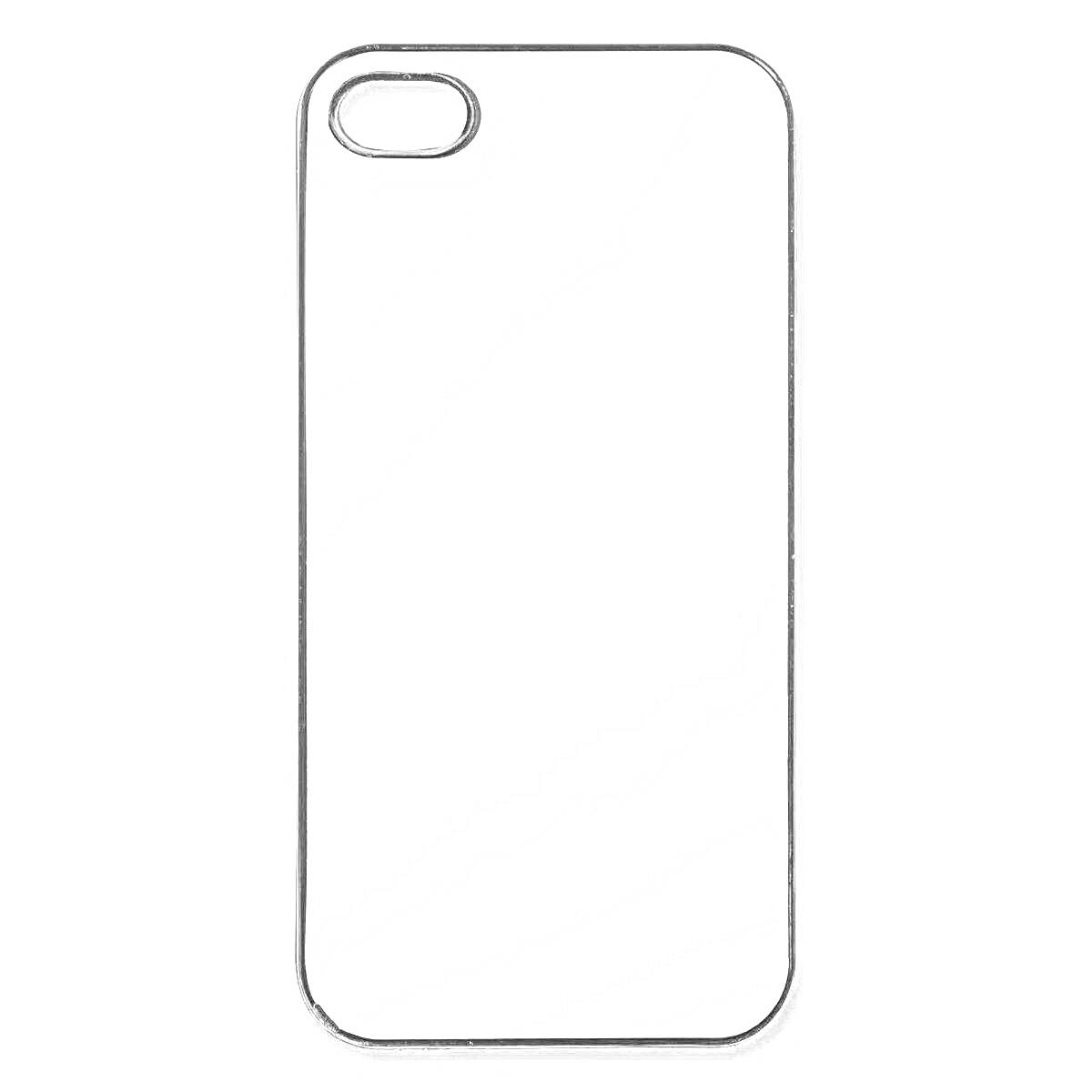 Раскраска Чехол на айфон с черной окантовкой и белой поверхностью