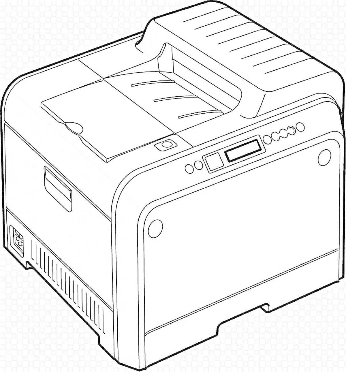Лазерный принтер со сканером и кнопками управления