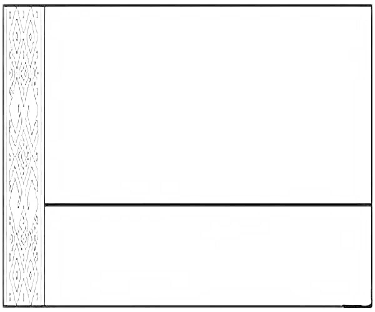 Раскраска флаг Республики Беларусь с национальным орнаментом