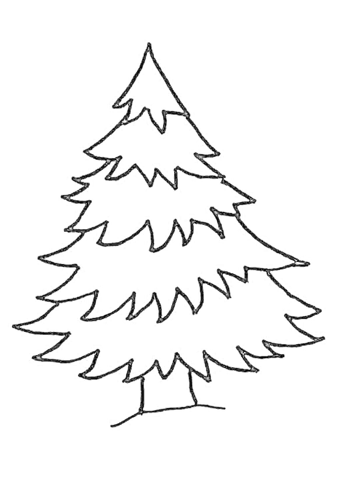 На раскраске изображено: Рождество, Новогодняя елка