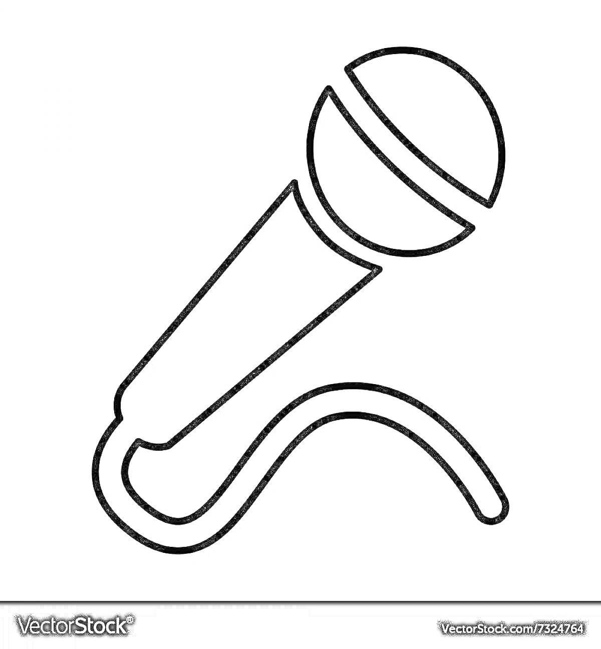 На раскраске изображено: Микрофон, Музыка