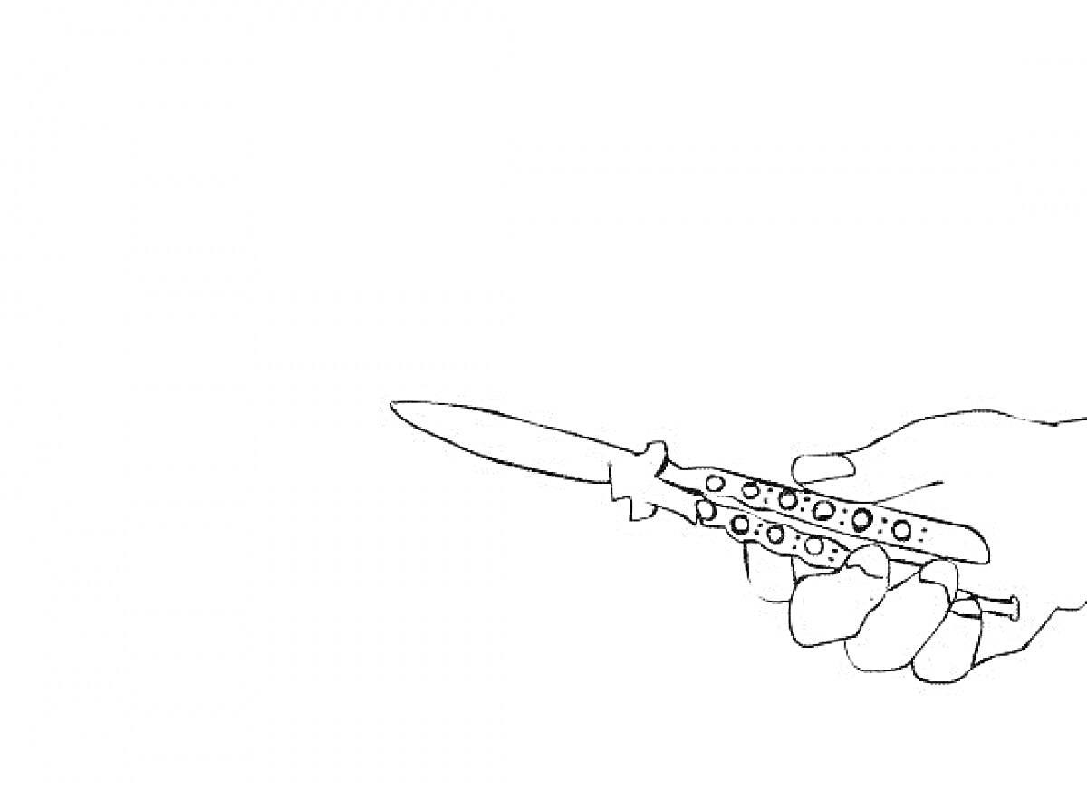 На раскраске изображено: Standoff 2, Рука, Игра, Оружие, Нож