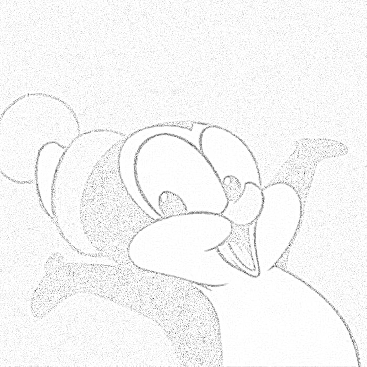 Раскраска Радостный пингвин