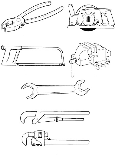На раскраске изображено: Гаечный ключ, Строительство, Ремонт, Механика, Инструмент