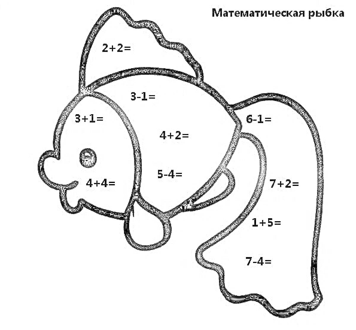 На раскраске изображено: Примеры, Арифметика, Математика, 1 класс, Цифры, Сложение, Вычитание