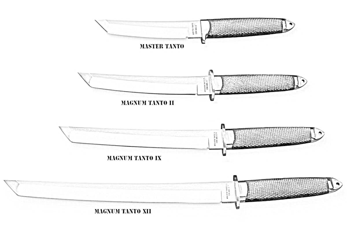 Раскраска Ножи танто: Master Tanto, Magnum Tanto II, Magnum Tanto IX, Magnum Tanto XII