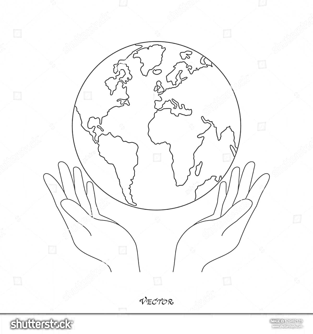 На раскраске изображено: Земля, Руки, Здоровье, Экология, Окружающая среда, Защита природы, Забота, Ответственность