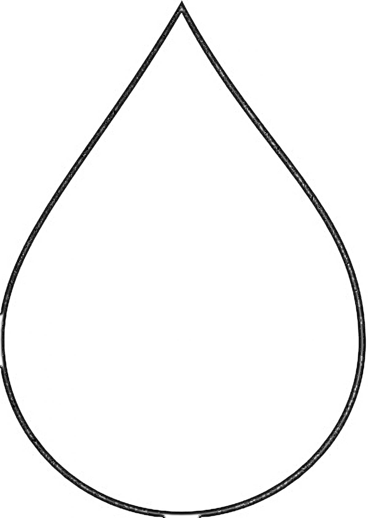 Раскраска капля воды