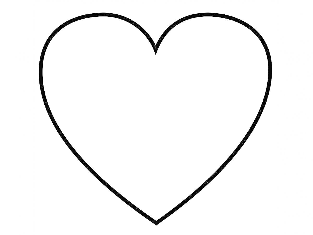На раскраске изображено: Форма сердца, Контурные рисунки, Сердца