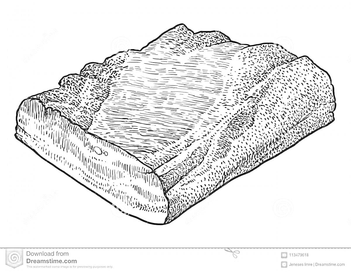 Раскраска Кусок бекона