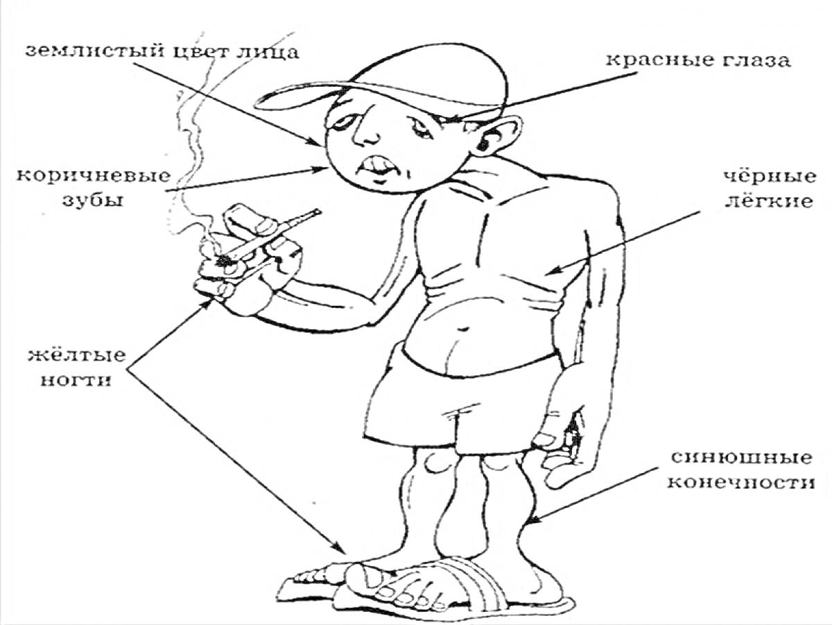 На раскраске изображено: Курение, Здоровье, Иллюстрация, Сигарета