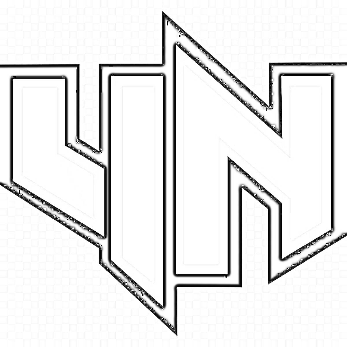 Раскраска Логотип Standoff 2 с буквами 