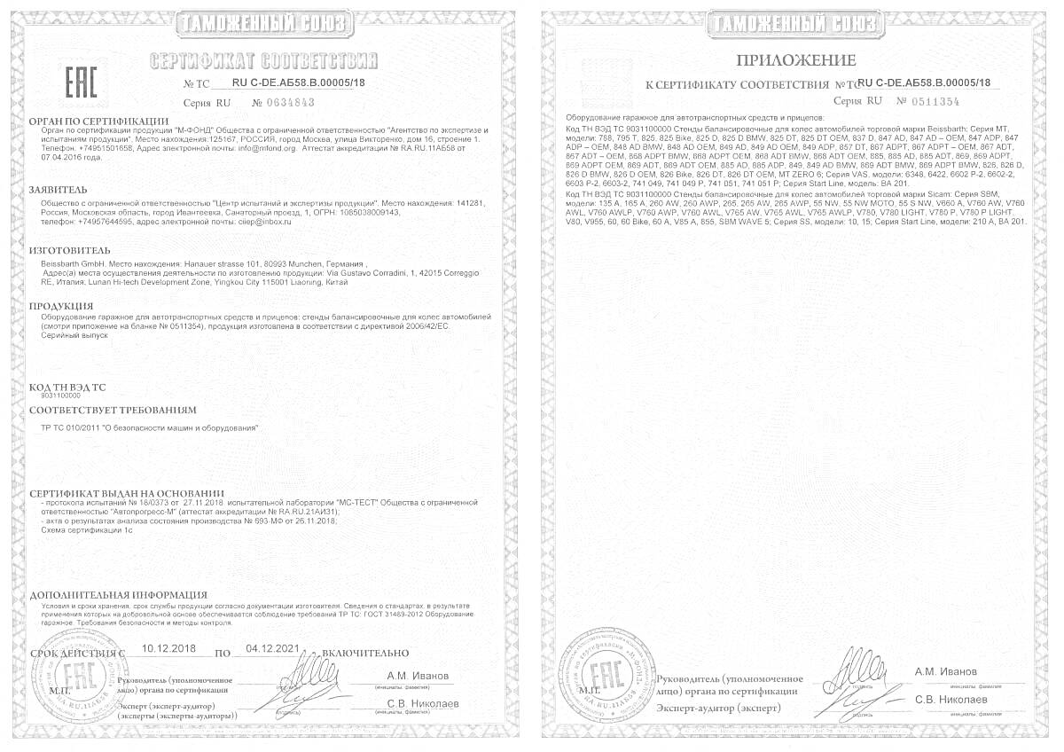 Раскраска Сертификат соответствия продукции требованиям технических регламентов ЕАЭС с кодами ТН ВЭД, печатью и подписями