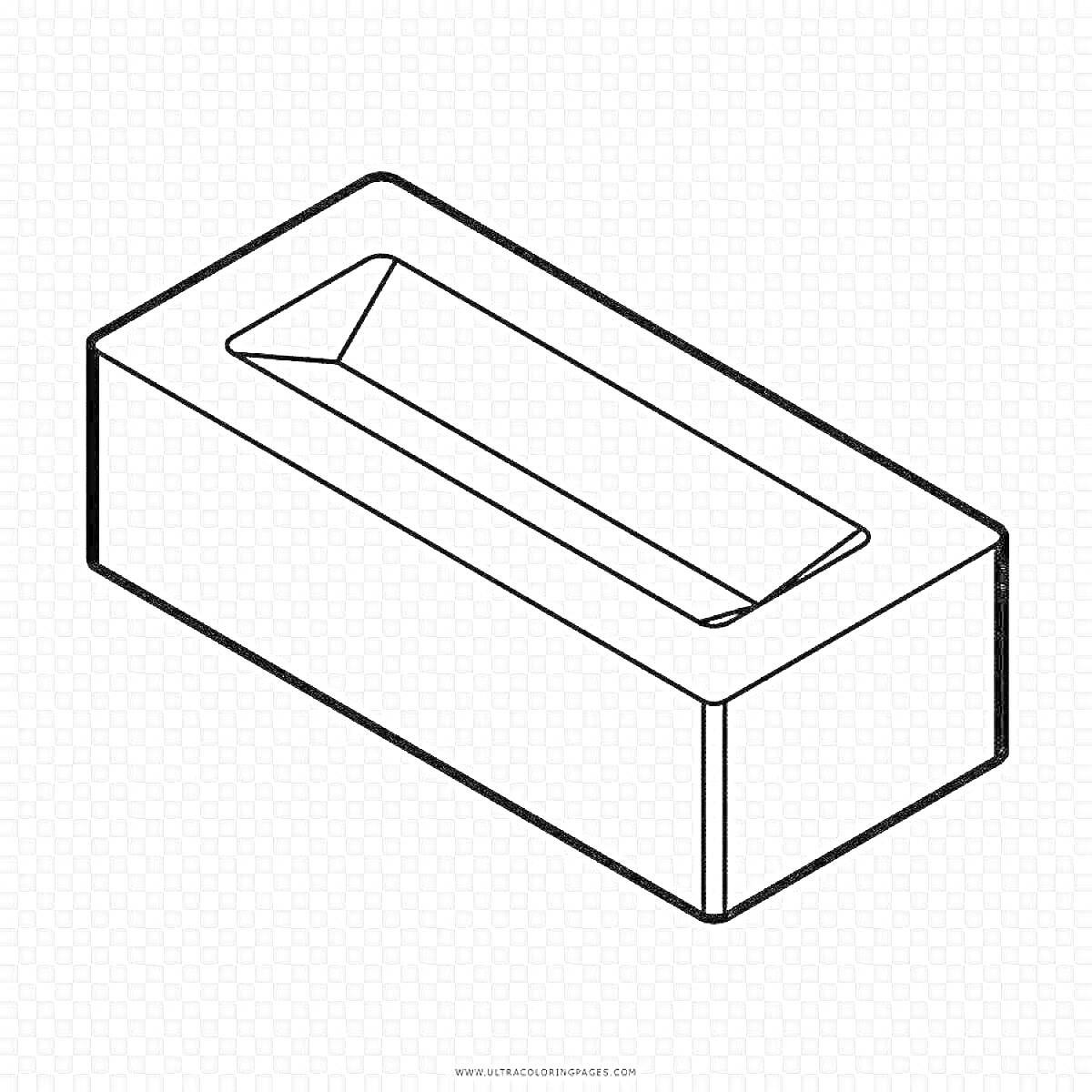 Контурный рисунок одинарного кирпича