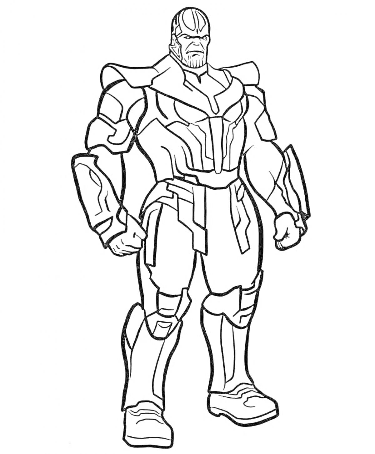 Танос в боевом костюме