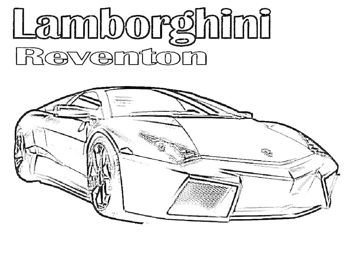 Lamborghini Reventon с рисунком автомобиля