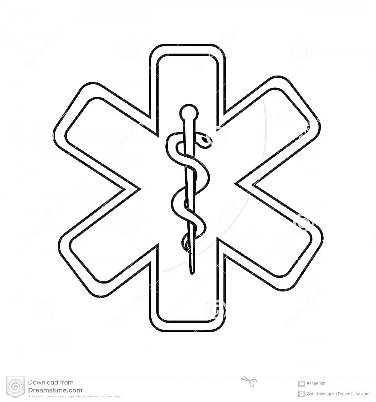 На раскраске изображено: Медицинская помощь, Знак, Медицина, Здоровье, Помощь