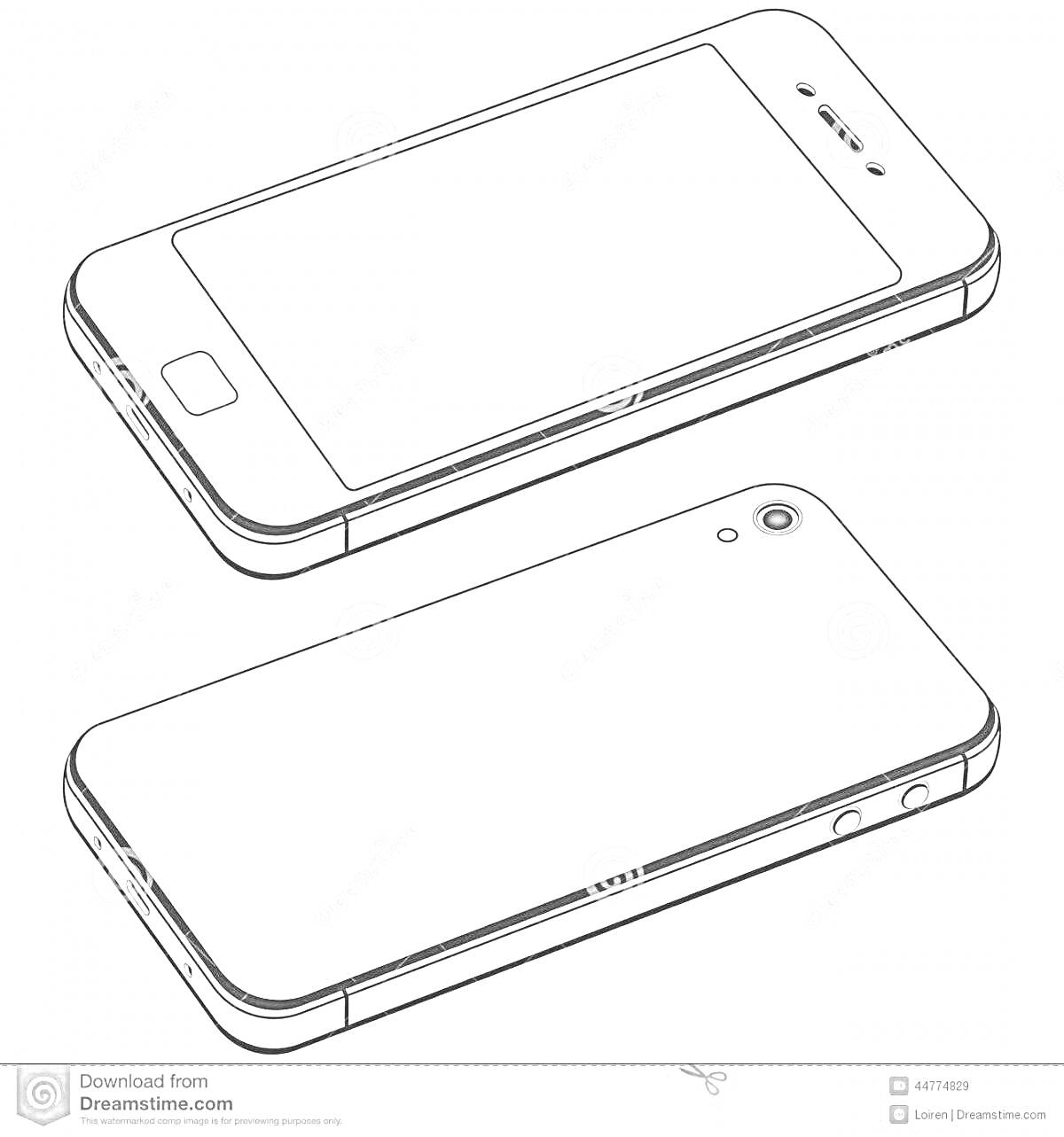 На раскраске изображено: Смартфон, Samsung, Мобильное устройство, Кнопки, Камера, Экран