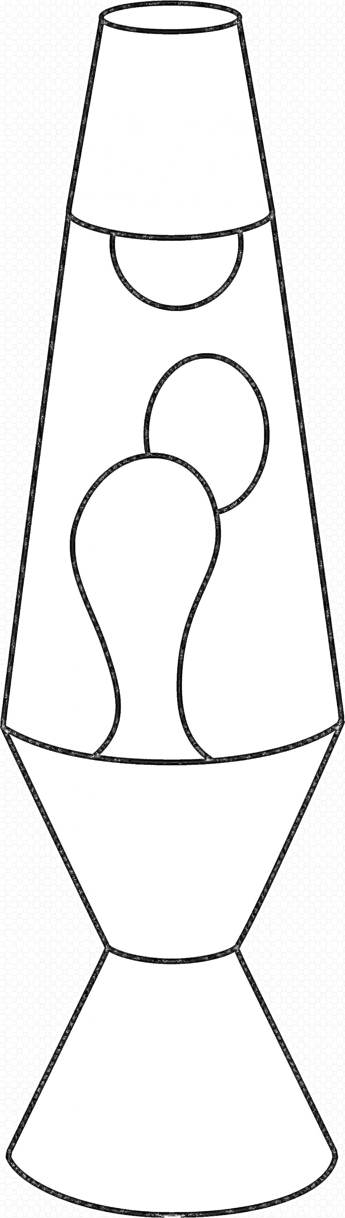 На раскраске изображено: Лампа