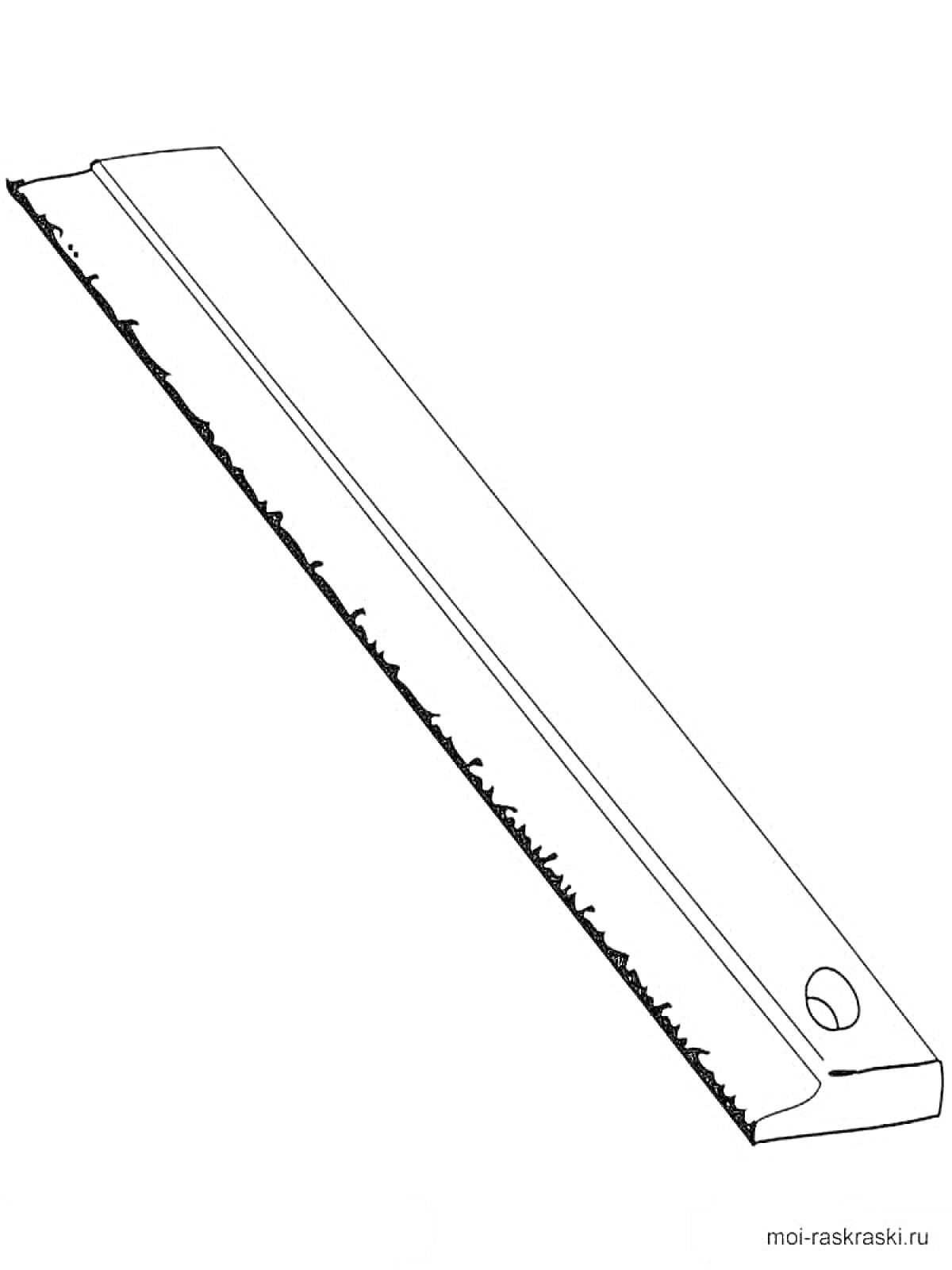 Раскраска Линейка с миллиметровой шкалой